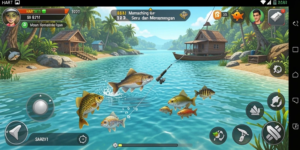 Tangkapan ikan yang menakjubkan dalam gameplay HARTA11.