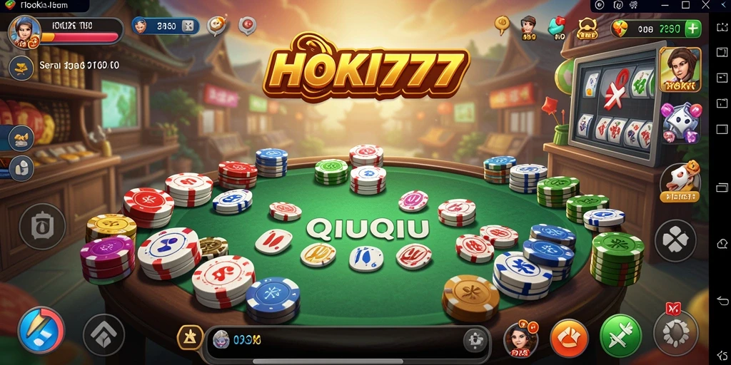 Tampilan gameplay QiuQiu yang menarik di HOKI777.