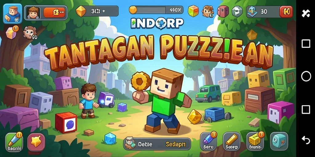 Tangkapan layar INDORP menampilkan gameplay Puzzle yang memikat.