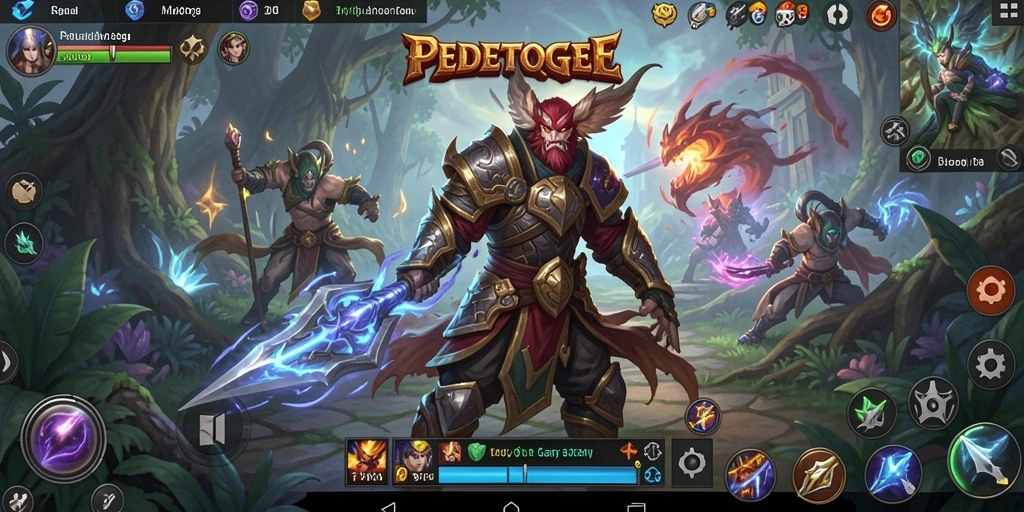 Tangkapan layar gameplay PEDETOGEL yang menunjukkan pertempuran seru di dunia MMORPG.