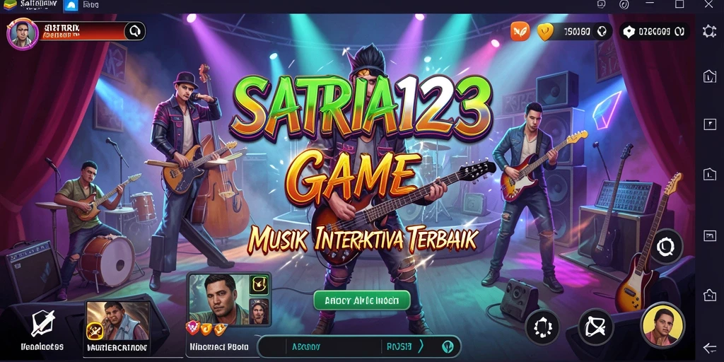 Tampilan gameplay SATRIA123 yang seru dengan berbagai alat musik.