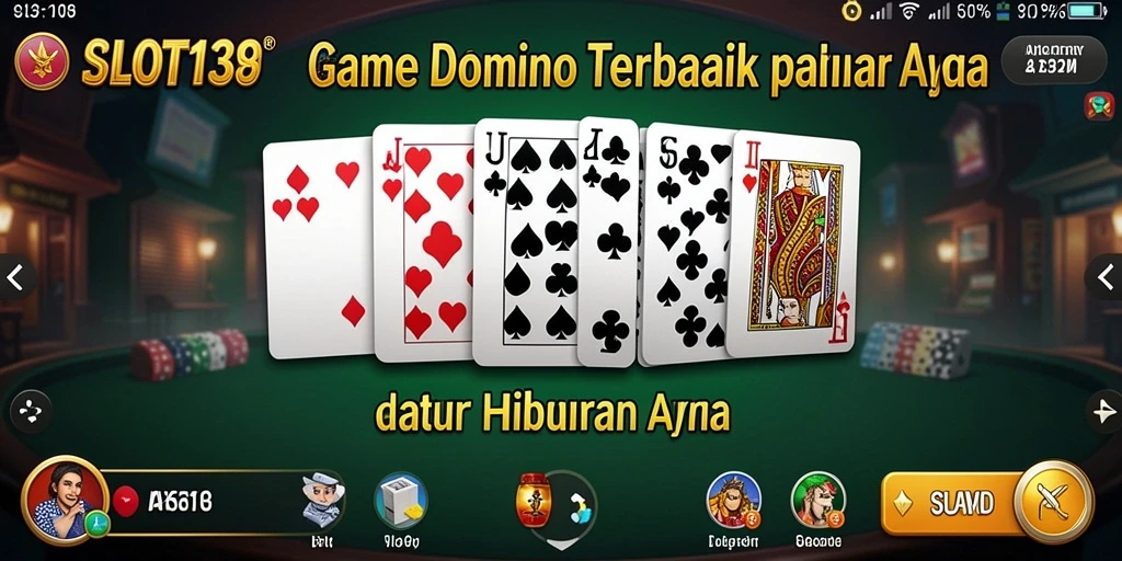 Tampilan utama SLOT138 yang seru dengan gameplay Domino.