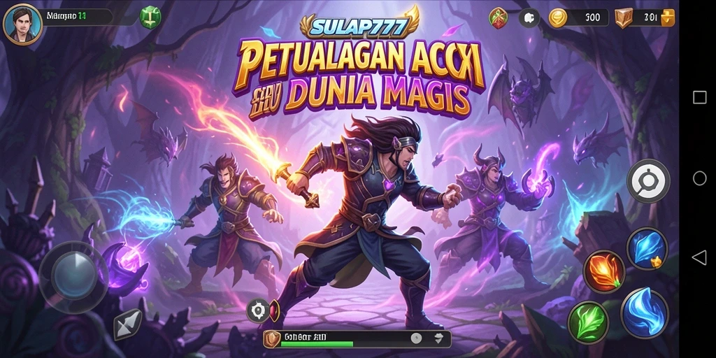 Screenshot SULAP777 menampilkan aksi mendebarkan di dunia magis.